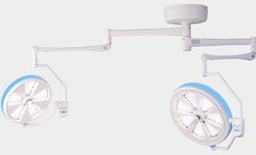 Đèn mổ treo trần 2 nhánh 56 + 40